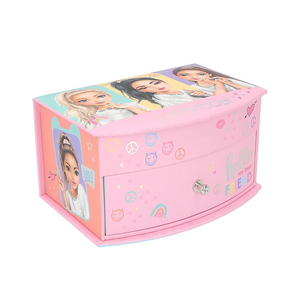 TM JEWELLERY BOX PINK HELLO MY BEST FRIEND