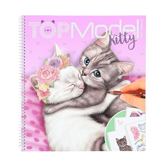 TM COLOURING BOOK KITTY WITH STICKERS