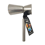 TOT MEASURE WITH HANDLE STAINLESS STEEL 25ML / 50ML