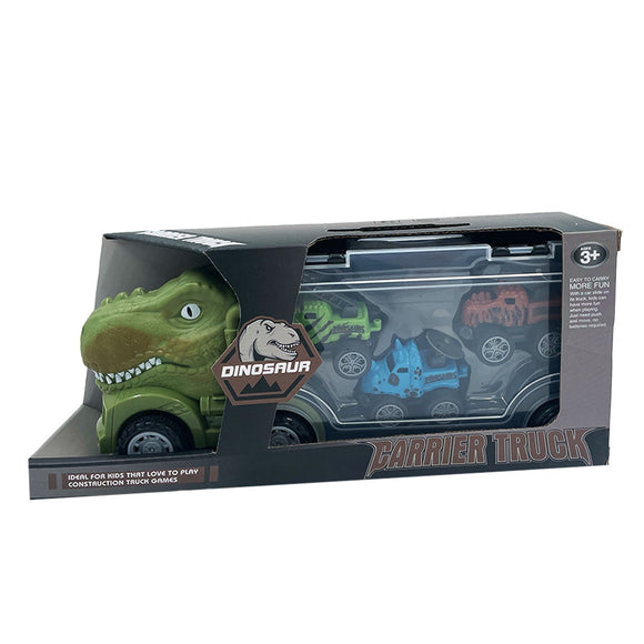 DINO TRUCK CARRIER WITH 3 MINI TRUCKS