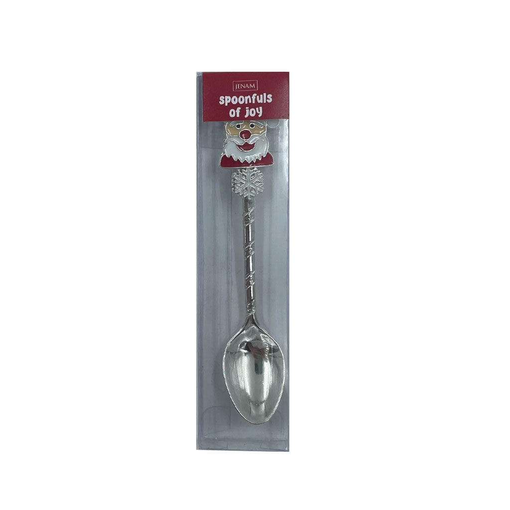 XMAS SPOON SILVER SANTA