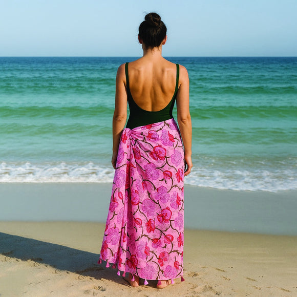 SARONG PINK FLORAL