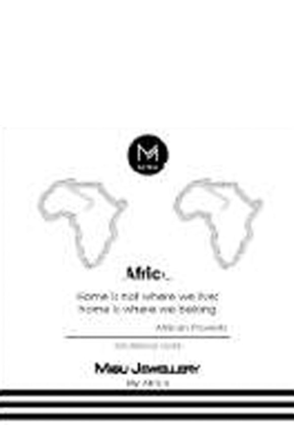 EARRING SILVER OPEN AFRICA STUD