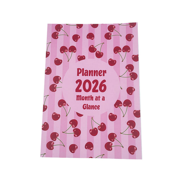 PLANNER FOR 2026 ( A MONTH AT A GLANCE) CHERRYLICIOUS