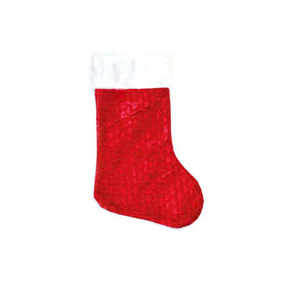 XMAS STOCKING RED VELVET