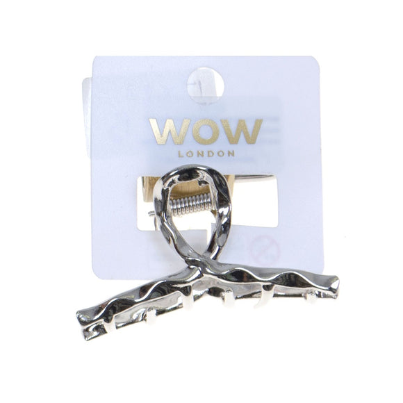 HAIR GRIP SML METAL TWIST LOOP SILVER