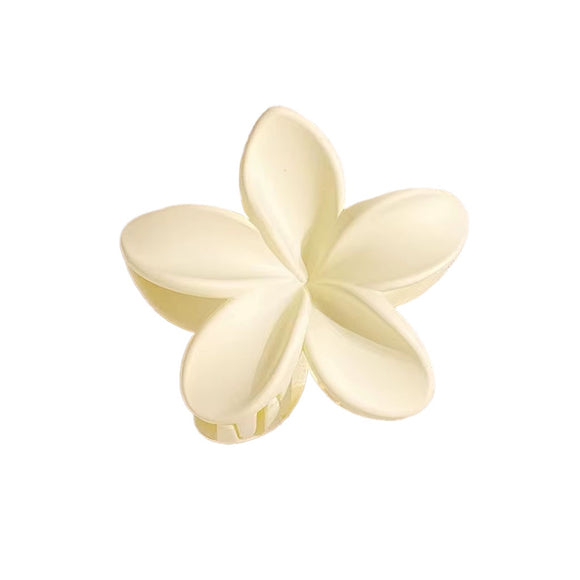 HAIR GRIP LARGE MATT FRANGIPANI CREAM