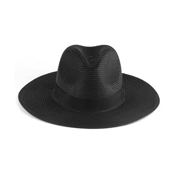 HAT SAFARI BLACK WITH BLACK BAND