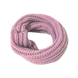 SNOOD KNITTED LIGHT PINK