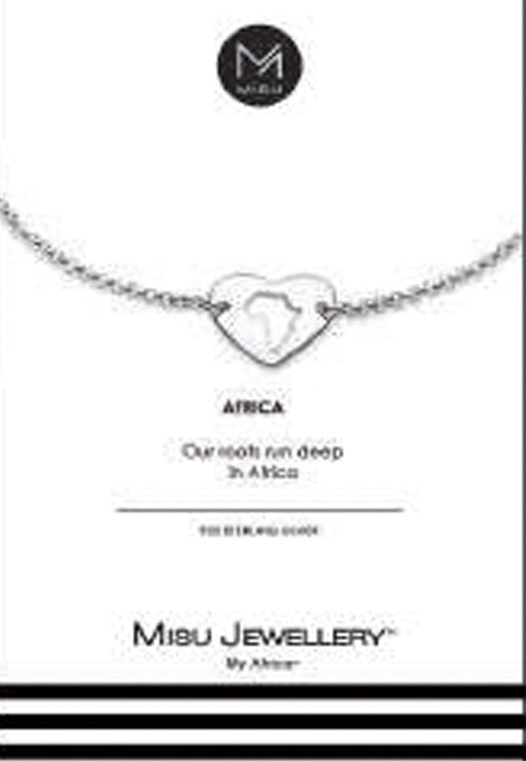 BRACELET SILVER AFRICA IN MY HEART