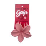 HAIR GRIP LARGE MATT FRANGIPANI BALLET PINK