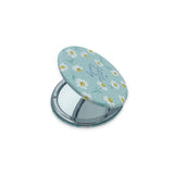 MIRROR COMPACT ROUND 7CM ASSORTED PASTEL DESIGNS