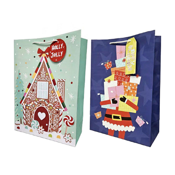 XMAS GIFT BAG JUMBO ASSORTED
