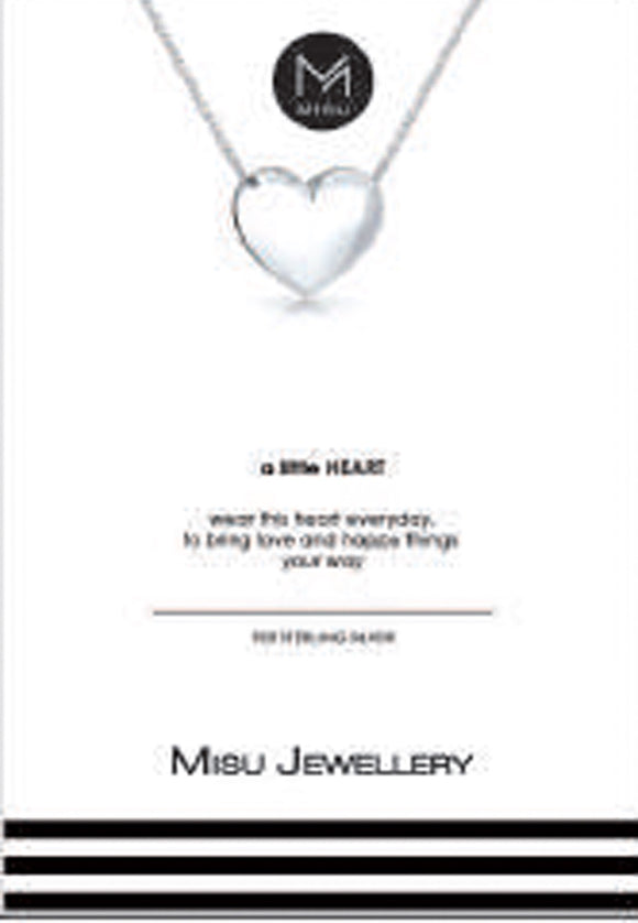 NECKLACE SILVER OPEN HEART