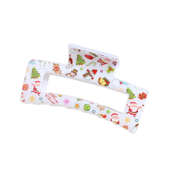 XMAS HAIR GRIP FESTIVE WHITE