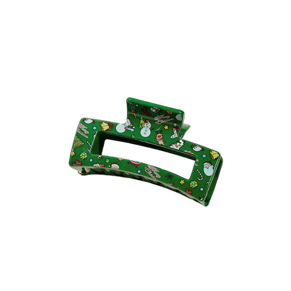 XMAS HAIR GRIP FESTIVE GREEN