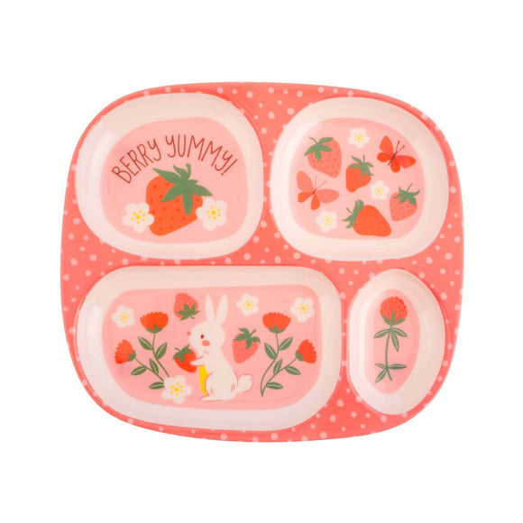MELAMINE TRAY STRAWBERRY
