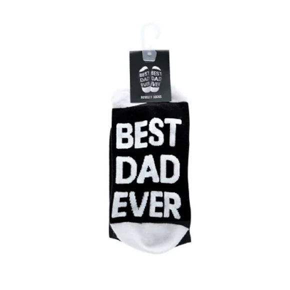 SOCKS BLACK AND WHITE BEST DAD EVER