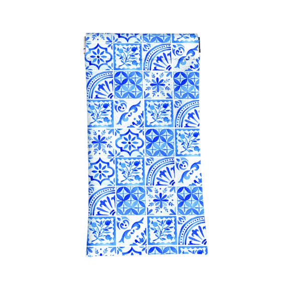 GLASSES CASE SOFT BLUE MOROCCAN