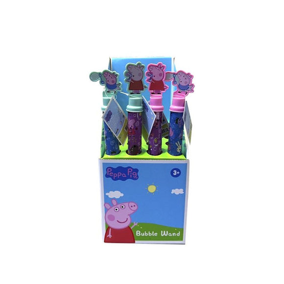 BUBBLE WAND PEPPER PIG ASSORTED