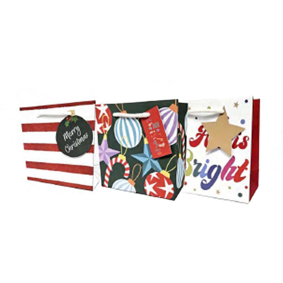 XMAS GIFT BAG SMALL ASSORTED
