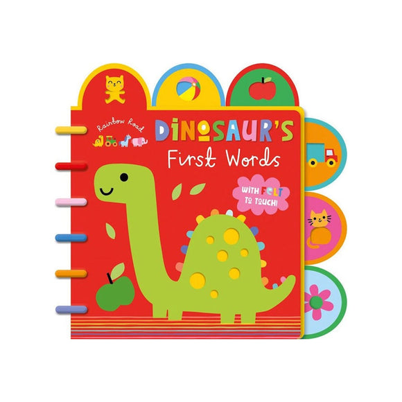 BOOK TOUCH AND FEEL RAINBOW ROAD RED FIRST WORDS