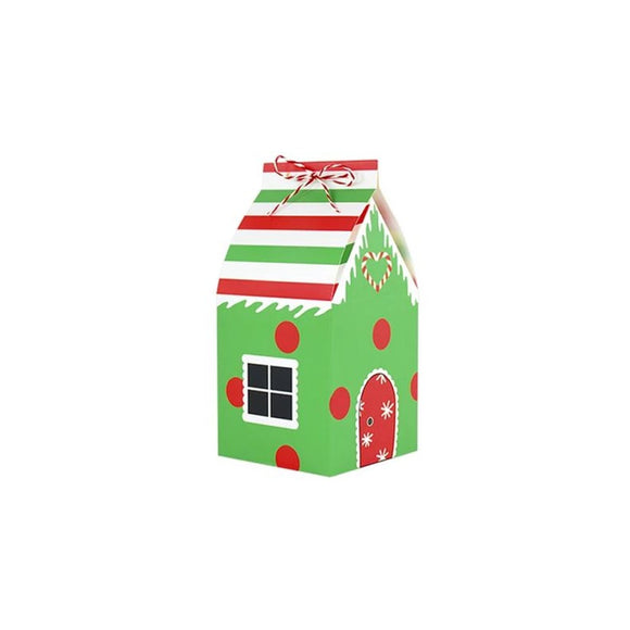 XMAS GIFT BOX GREEN CHRISTMAS HOUSE