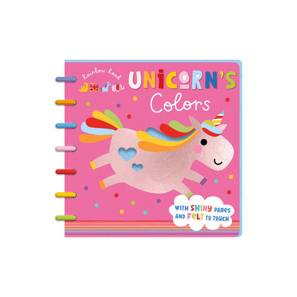 BOOK TOUCH AND FEEL RAINBOW ROAD PINK COLOURS