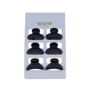 HAIR GRIP MINI BLACK 6PC SET