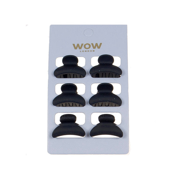 HAIR GRIP MINI BLACK 6PC SET