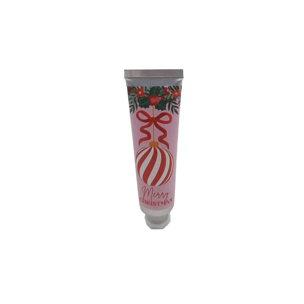 XMAS HAND CREAM 30ML FESTIVE RED CANDY STRIPES
