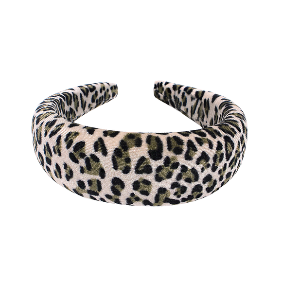 ALICE BAND PADDED ANIMAL PRINT