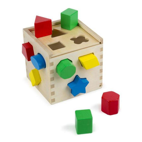 WOODEN SHAPE SORTING CUBE