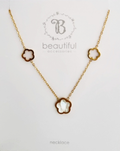 NECKLACE MULTI OPEN FLOWER