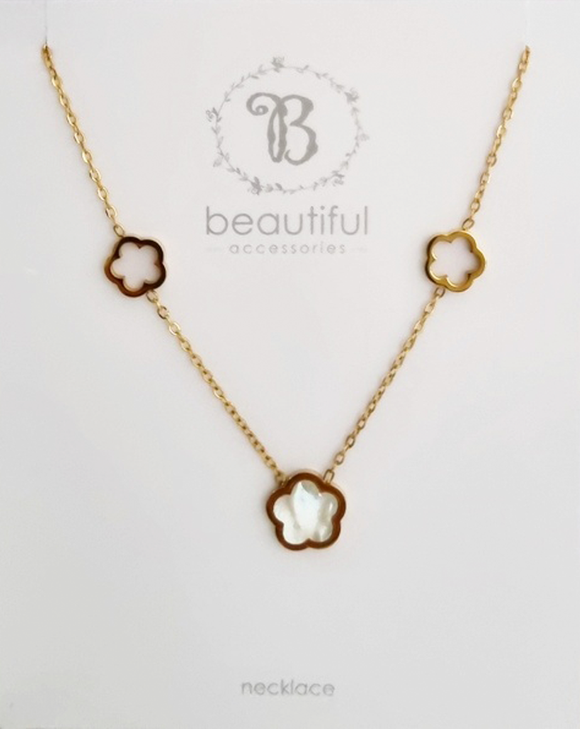 NECKLACE MULTI OPEN FLOWER