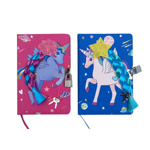 NOTEBOOK UNICORN PADDED WITH LOCK