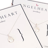 NECKLACE SILVER INITIAL CHARM R