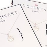 NECKLACE SILVER INITIAL CHARM L