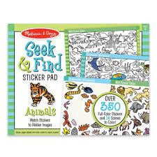 STICKER PAD SEEK & FIND ANIMAL