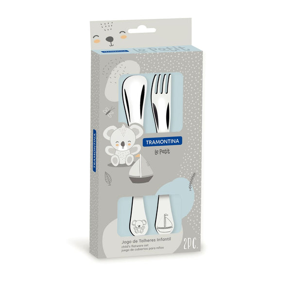 KIDS CUTLERY SET 2PC BLUE