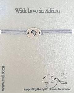 BRACELET AFRICA WAX GREY