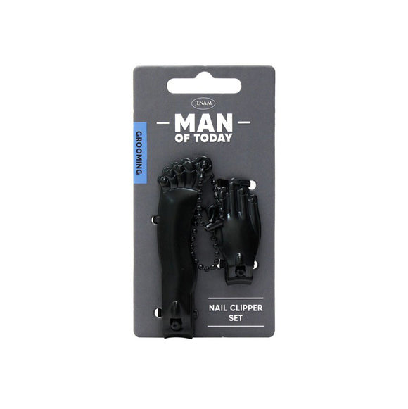 NAIL CLIPPER HAND FOOT COMBO SET IN BLACK