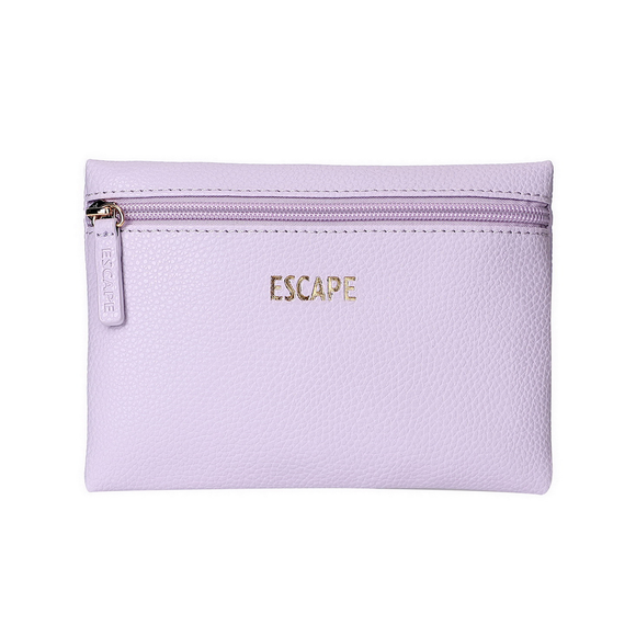 POUCH WITH ZIP LILAC