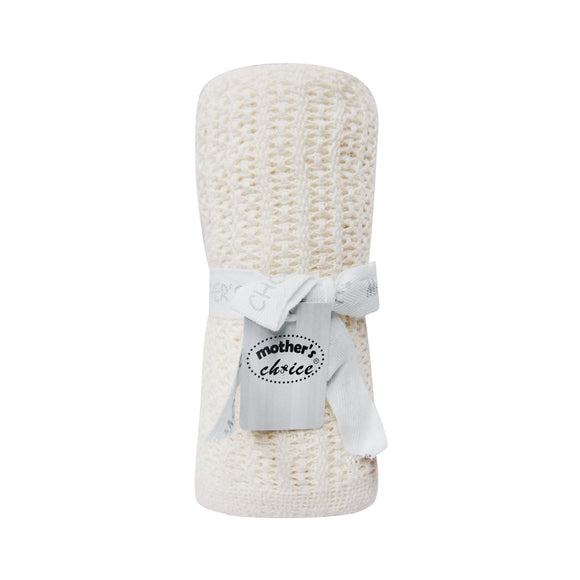 CELLULAR BLANKET 100% COTTON CREAM