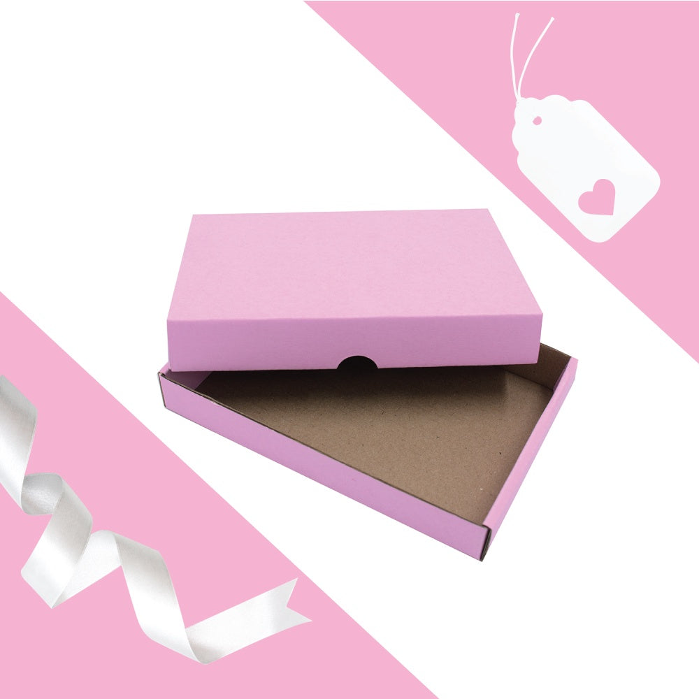 LARGE JEWELLERY GIFT BOX & TAG CANDY PINK