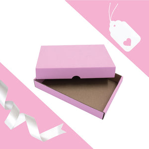 LARGE JEWELLERY GIFT BOX & TAG CANDY PINK