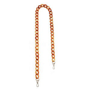 BAG CHAIN ACRYLIC VARIEGATED AMBER 2.5CM X 120CM