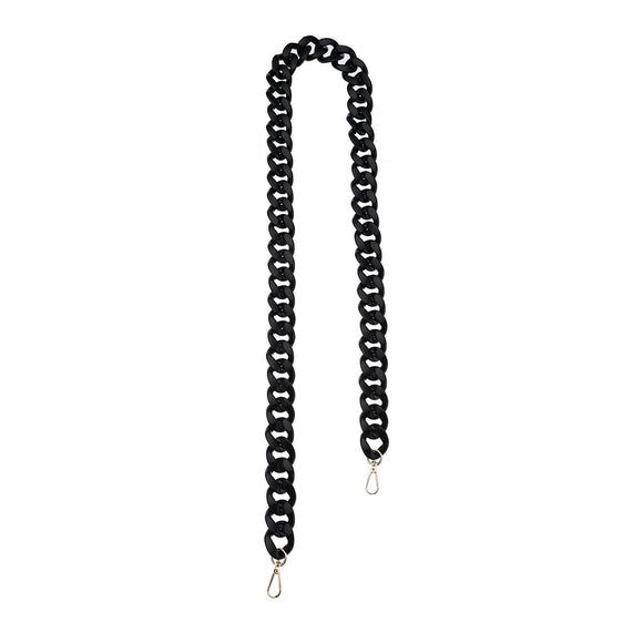 BAG CHAIN ACRYLIC WIDE BLACK 3CM X 120CM