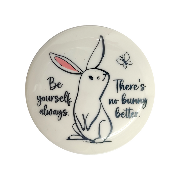 TRINKET CERAMIC BE YOURSELF NO BUNNY BETTER