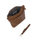 CROSS BODY BAG CLASSIC WITH SIDE POCKET BROWN